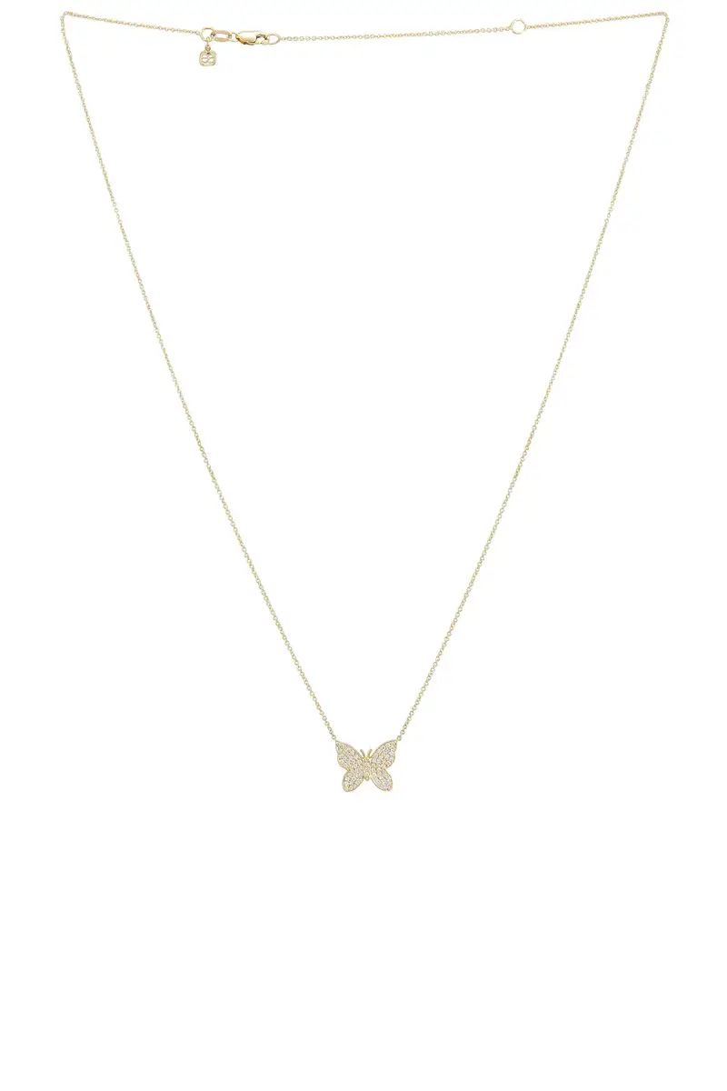 Pave Butterfly Necklace Pave Butterfly Necklace
