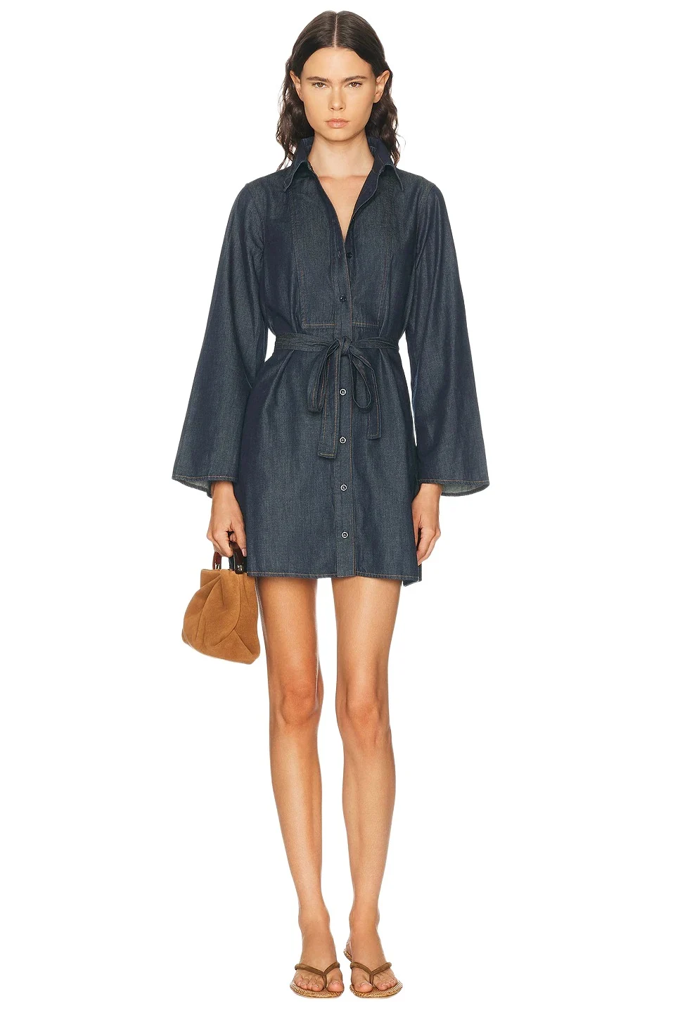 Frame The Denim Tuxedo Dress