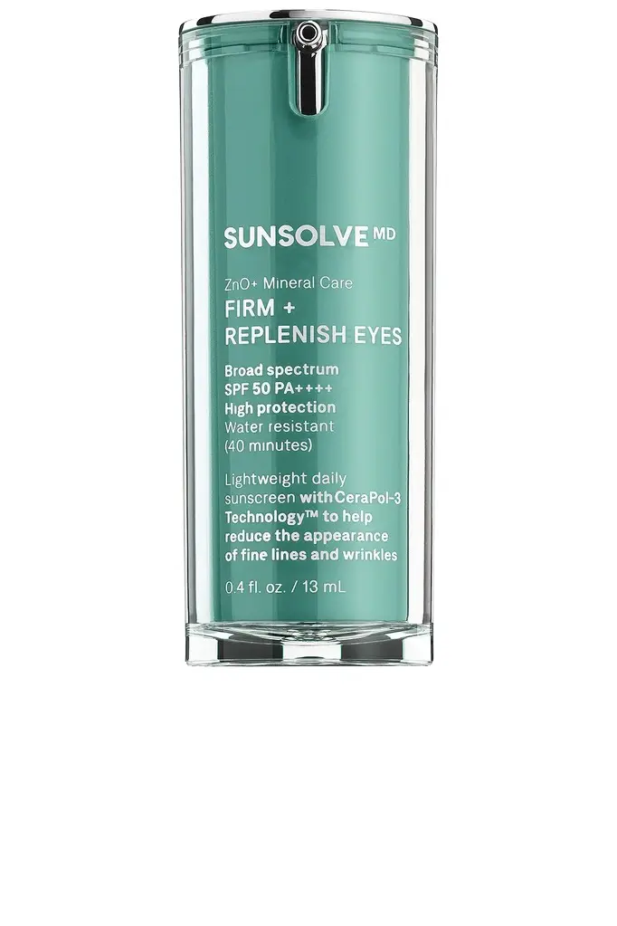 SunsolveMD ZnO+ Mineral Care Firm + Replenish Eyes SPF 50