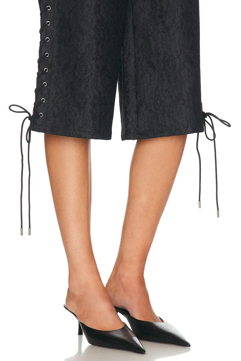 Fleur du Mal Lace Denim Culotte | Thumbnail 6