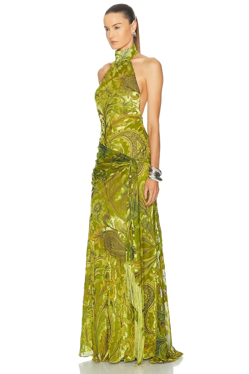 Retrofête Protea Velvet Dress | Thumbnail 2 Retrofête Protea Velvet Dress | Thumbnail 2