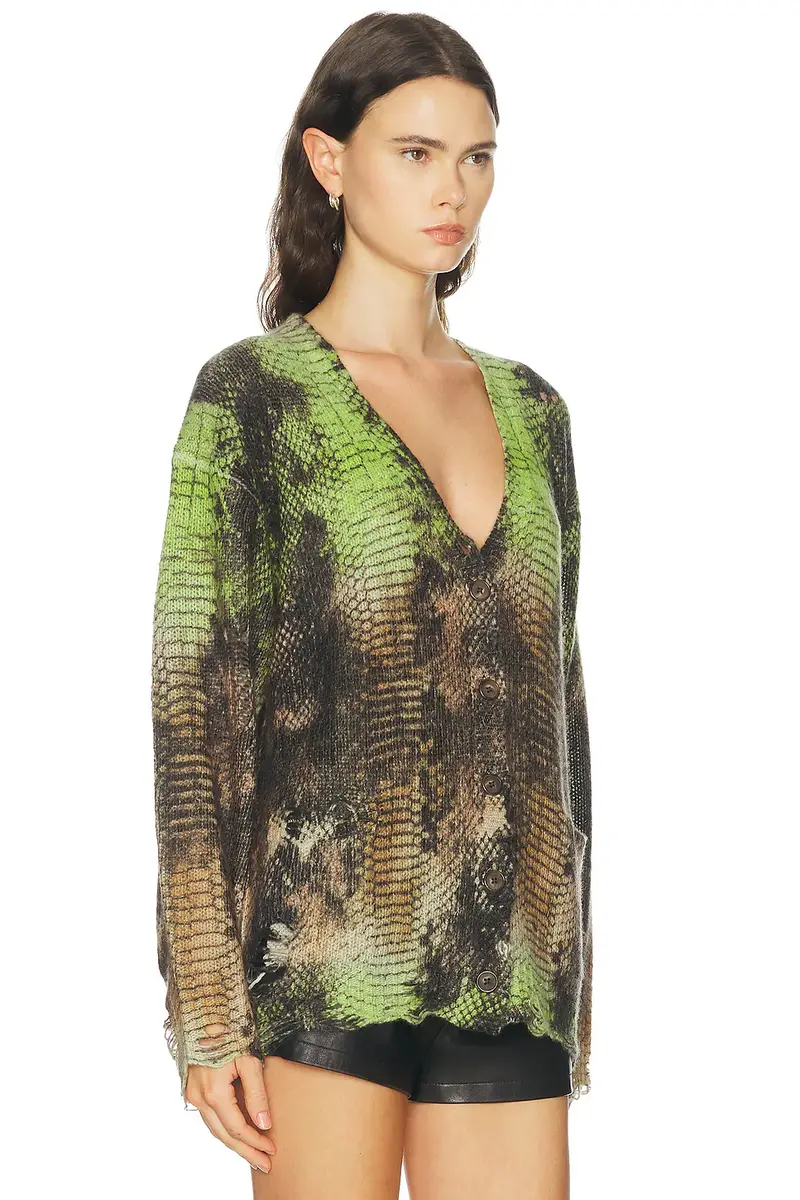 R13 Printed Boyfriend Cardigan | Thumbnail 2