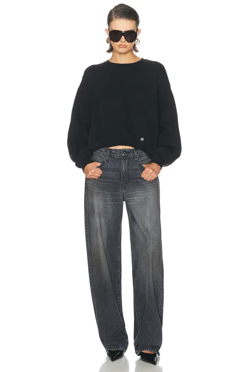 R13 New York 13 Balloon Crewneck Sweatshirt | Thumbnail 5 R13 New York 13 Balloon Crewneck Sweatshirt | Thumbnail 5