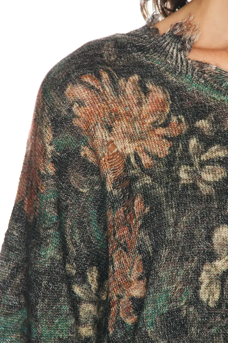 R13 Distressed Edge Crewneck Sweater | Thumbnail 5 R13 Distressed Edge Crewneck Sweater | Thumbnail 5