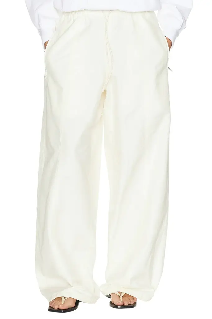 Bottega Veneta Toile Barrel Leg Trouser