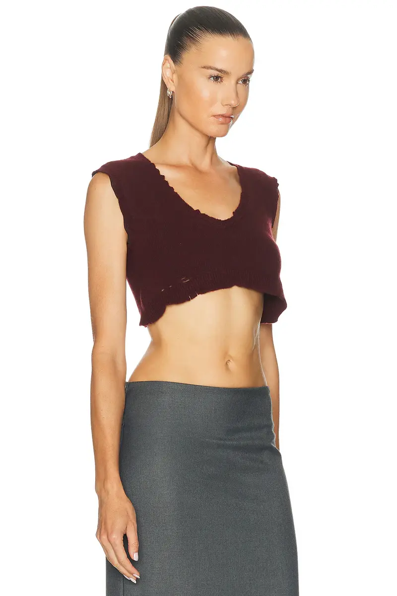 Maison Margiela Lived-In Knitwear Top | Thumbnail 2