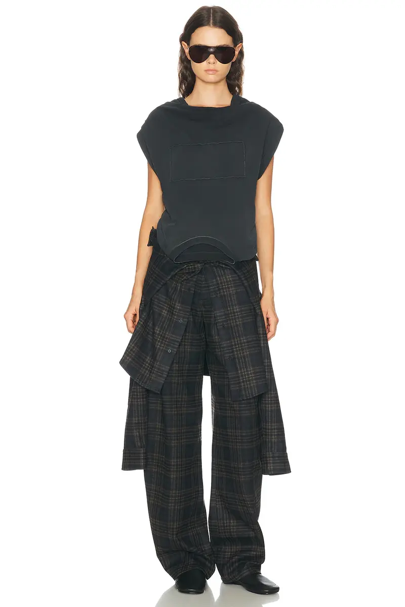 Maison Margiela Patch Twisted Jersey Top | Thumbnail 4 Maison Margiela Patch Twisted Jersey Top | Thumbnail 4