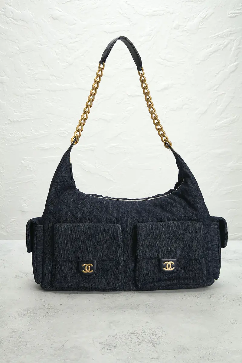 Chanel Chanel Denim Trendy Large Pockets Hobo Bag | Thumbnail 2 Chanel Chanel Denim Trendy Large Pockets Hobo Bag | Thumbnail 2