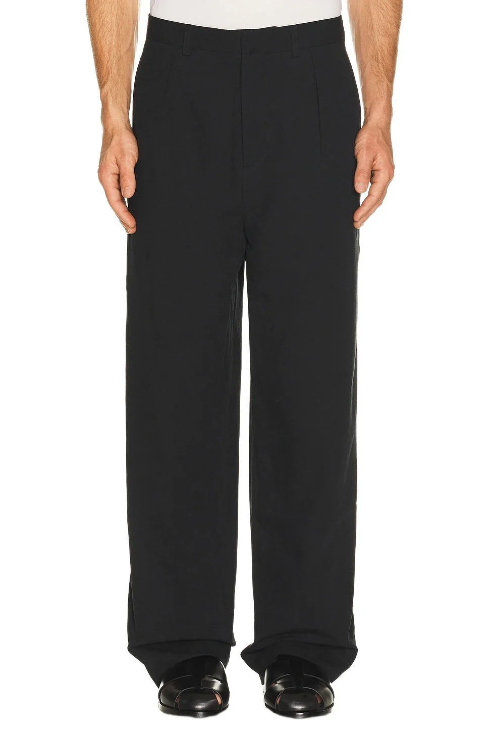 Palmes Wide Pleated Trousers