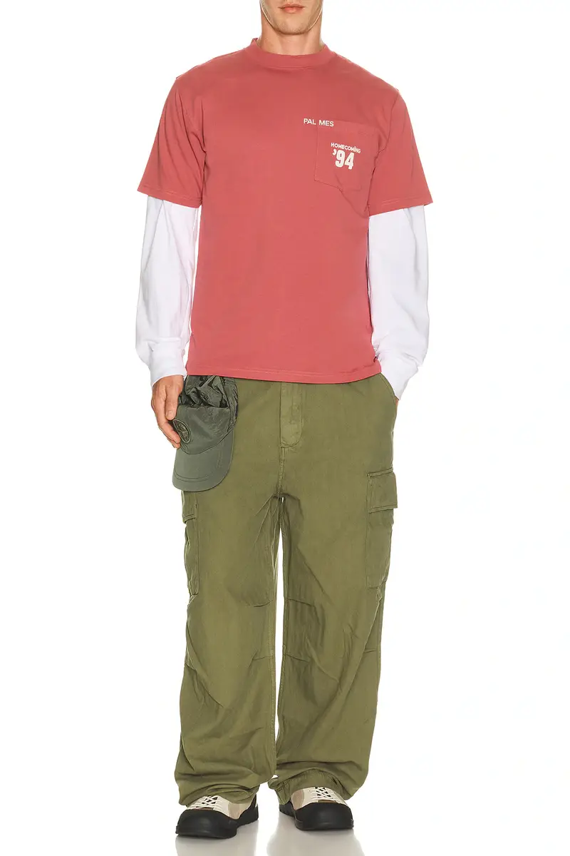 Palmes Herringbone Cargo Trousers | Thumbnail 4 Palmes Herringbone Cargo Trousers | Thumbnail 4