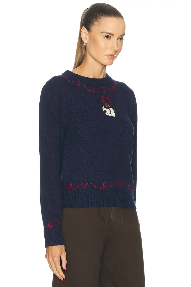 BODE Cowboy Appliqué Pullover Sweater | Thumbnail 2 BODE Cowboy Appliqué Pullover Sweater | Thumbnail 2