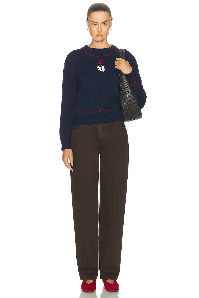 BODE Cowboy Appliqué Pullover Sweater | Thumbnail 4 BODE Cowboy Appliqué Pullover Sweater | Thumbnail 4