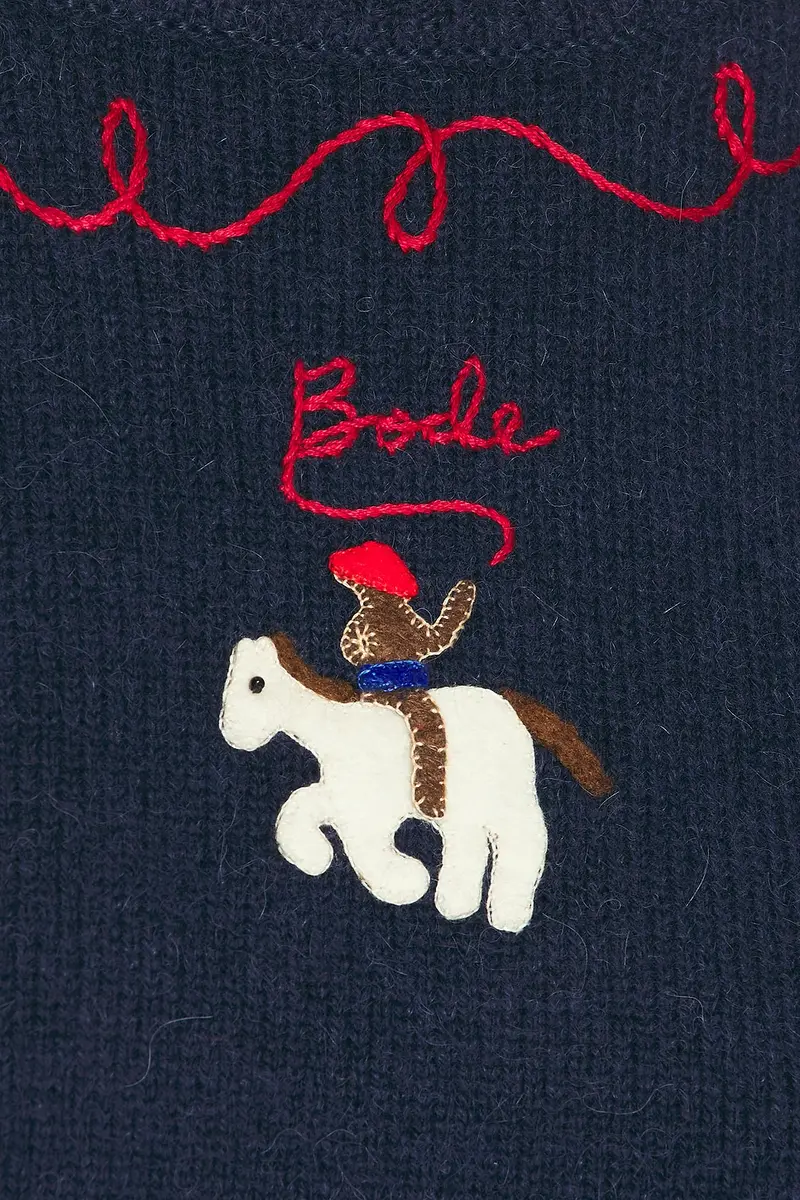 BODE Cowboy Appliqué Pullover Sweater | Thumbnail 5 BODE Cowboy Appliqué Pullover Sweater | Thumbnail 5