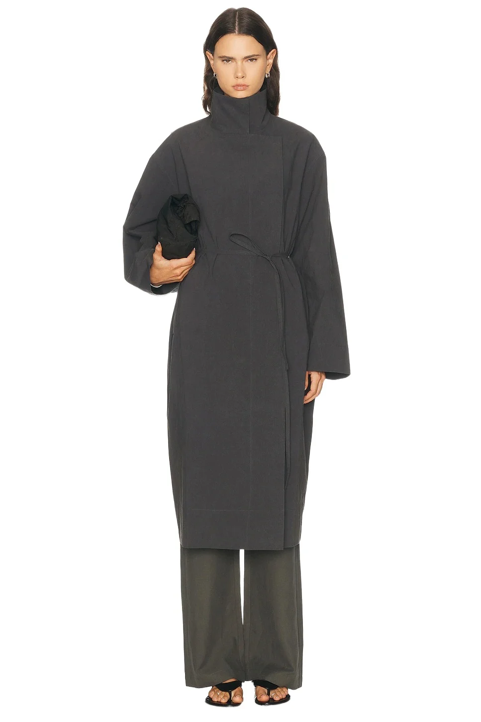 Technical Cotton Cocoon Coat