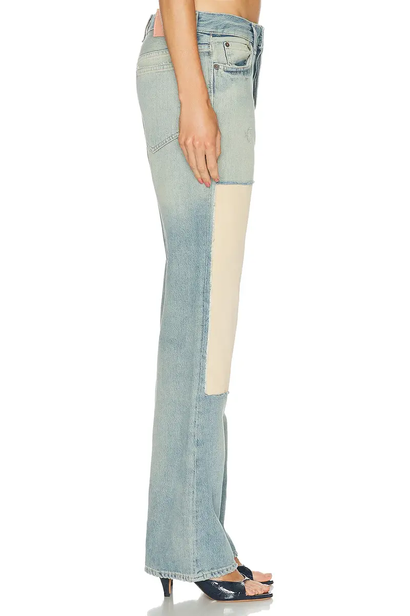 Acne Studios Pazer Suede Panel Straight Leg | Thumbnail 3 Acne Studios Pazer Suede Panel Straight Leg | Thumbnail 3