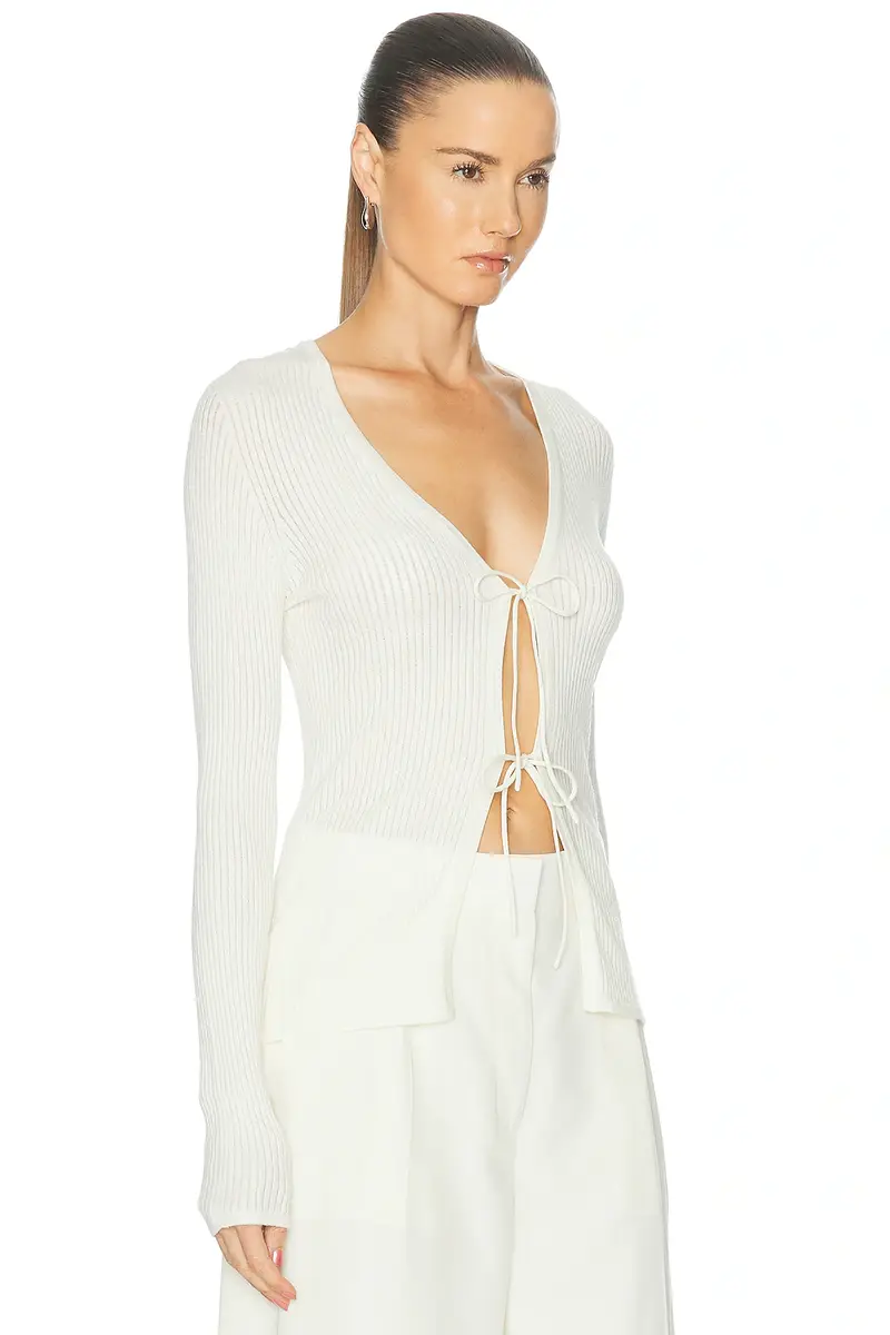 Kiki de Montparnasse Rib Knit Long Sleeve Cardigan | Thumbnail 2 Kiki de Montparnasse Rib Knit Long Sleeve Cardigan | Thumbnail 2