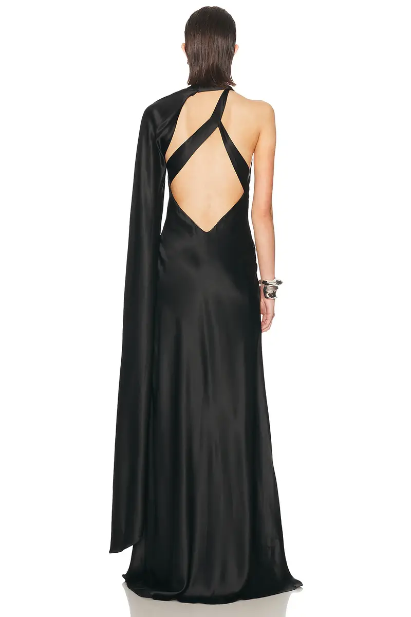 THE SEI Drape Sleeve One Shoulder Gown | Thumbnail 4 THE SEI Drape Sleeve One Shoulder Gown | Thumbnail 4