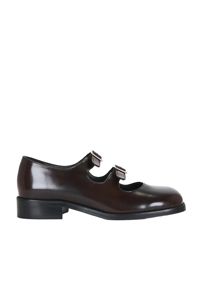 Sandy Liang Mary Jane Double Strap Loafer