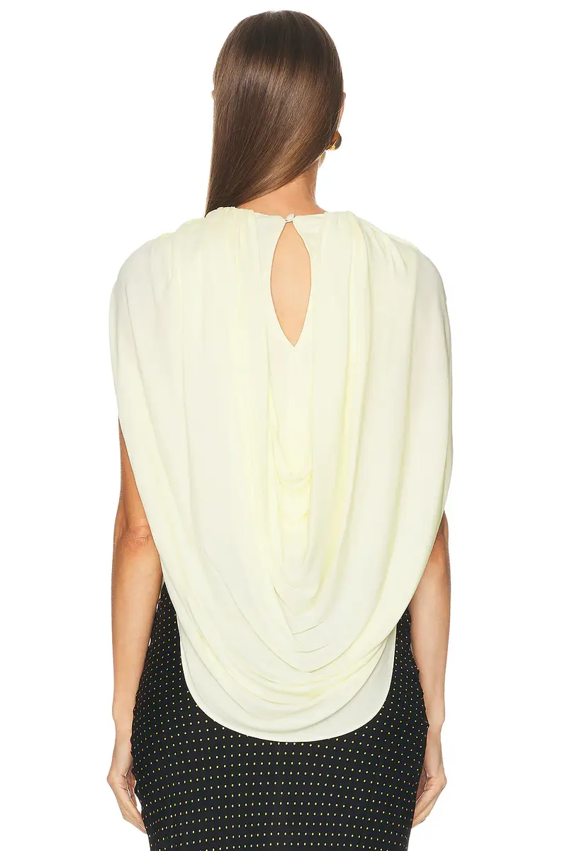 Brandon Maxwell Astor Draped Top | Thumbnail 3 Brandon Maxwell Astor Draped Top | Thumbnail 3