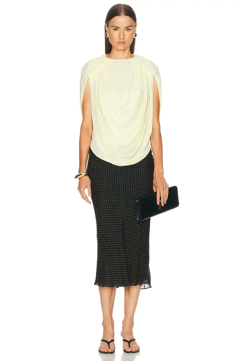 Brandon Maxwell Astor Draped Top | Thumbnail 4 Brandon Maxwell Astor Draped Top | Thumbnail 4
