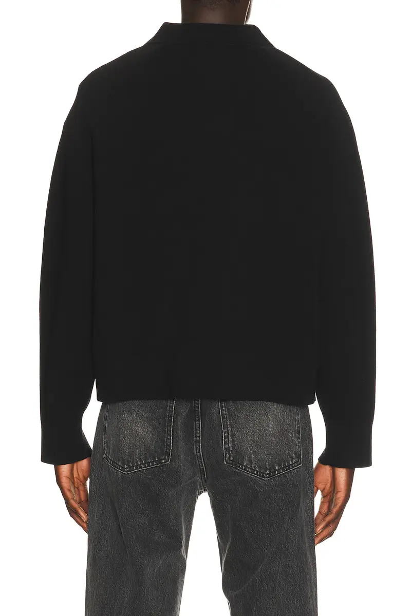 Honor The Gift Knitted Zip Long Sleeve Polo | Thumbnail 2