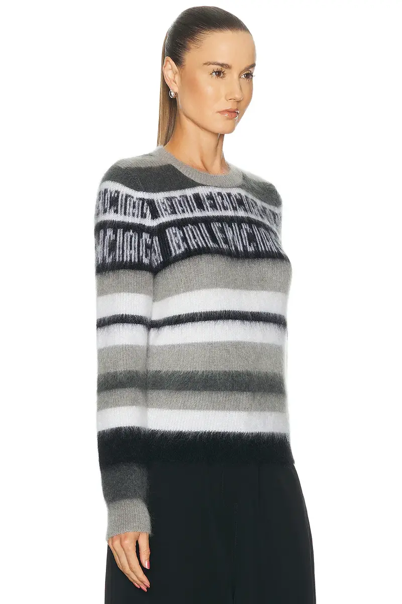 Balenciaga Stripped Crewneck Sweater | Thumbnail 2 Balenciaga Stripped Crewneck Sweater | Thumbnail 2