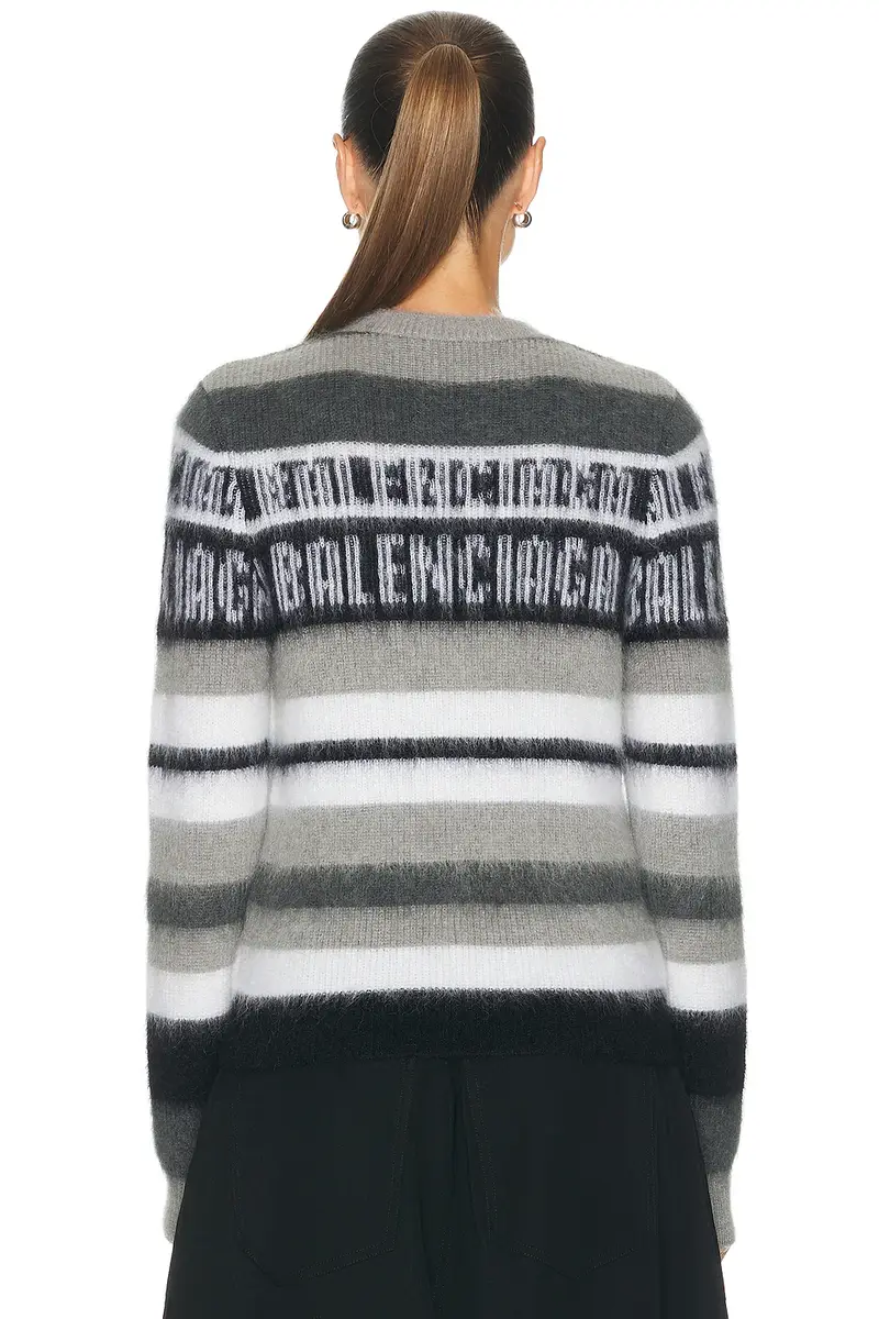 Balenciaga Stripped Crewneck Sweater | Thumbnail 3 Balenciaga Stripped Crewneck Sweater | Thumbnail 3
