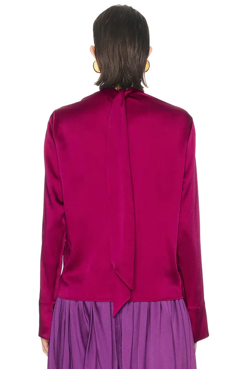 Stella McCartney Tie Back Satin Top | Thumbnail 3 Stella McCartney Tie Back Satin Top | Thumbnail 3