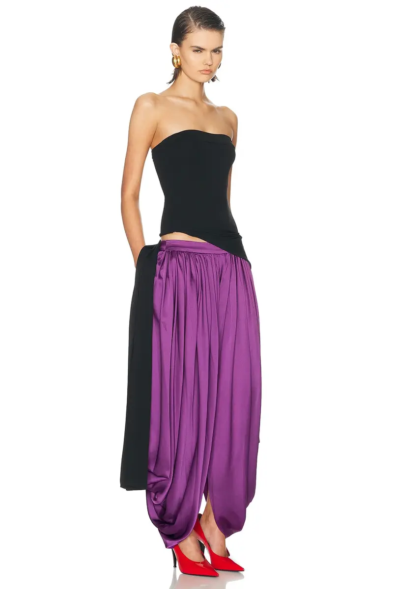 Burc Akyol Bustier Jersey Wrap Top | Thumbnail 3