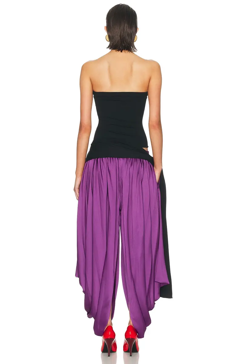 Burc Akyol Bustier Jersey Wrap Top | Thumbnail 4
