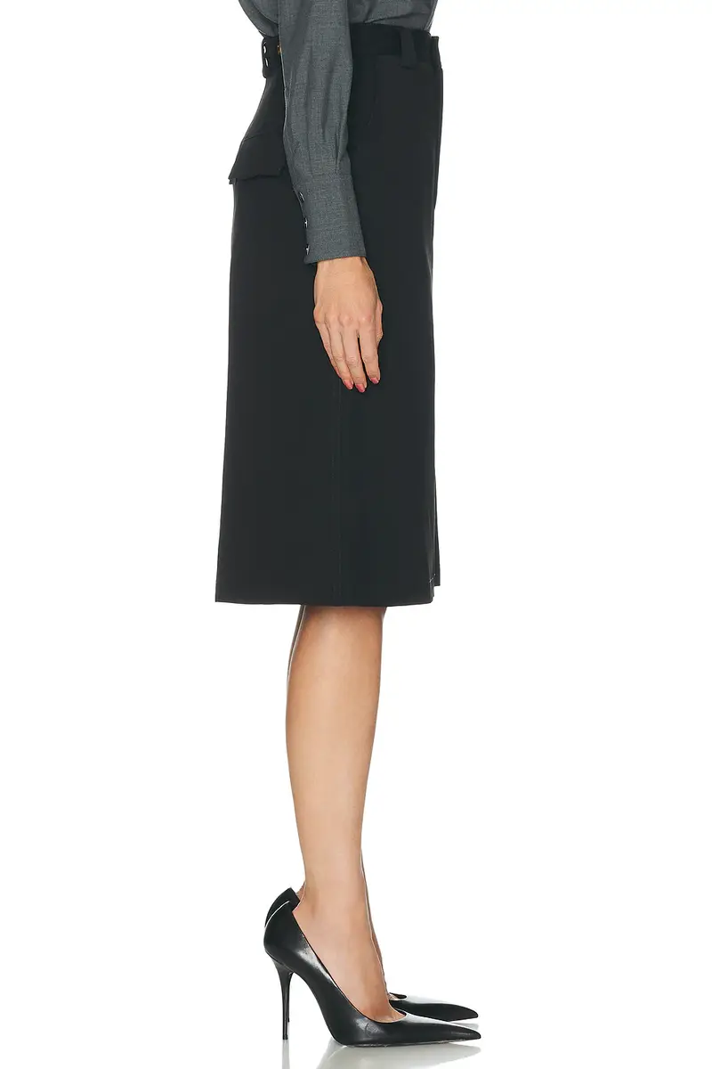 Willy Chavarria Midi Uniform Skirt | Thumbnail 3