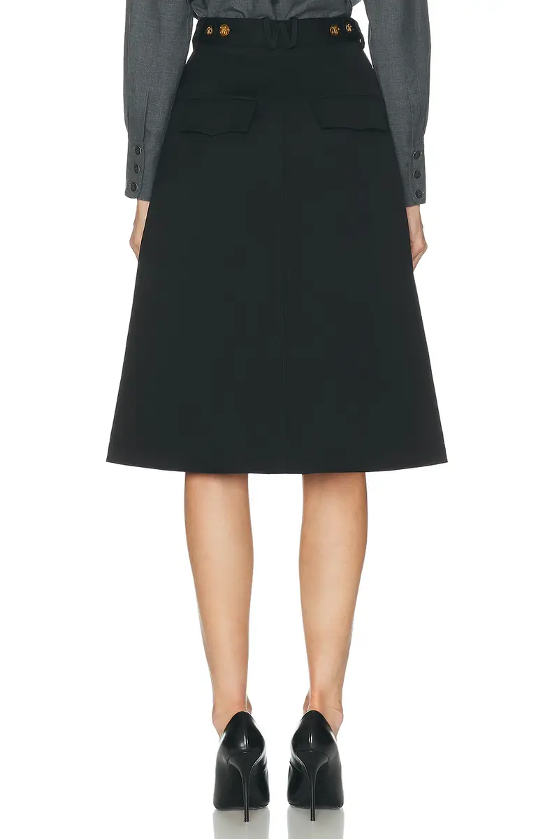 Willy Chavarria Midi Uniform Skirt | Thumbnail 4