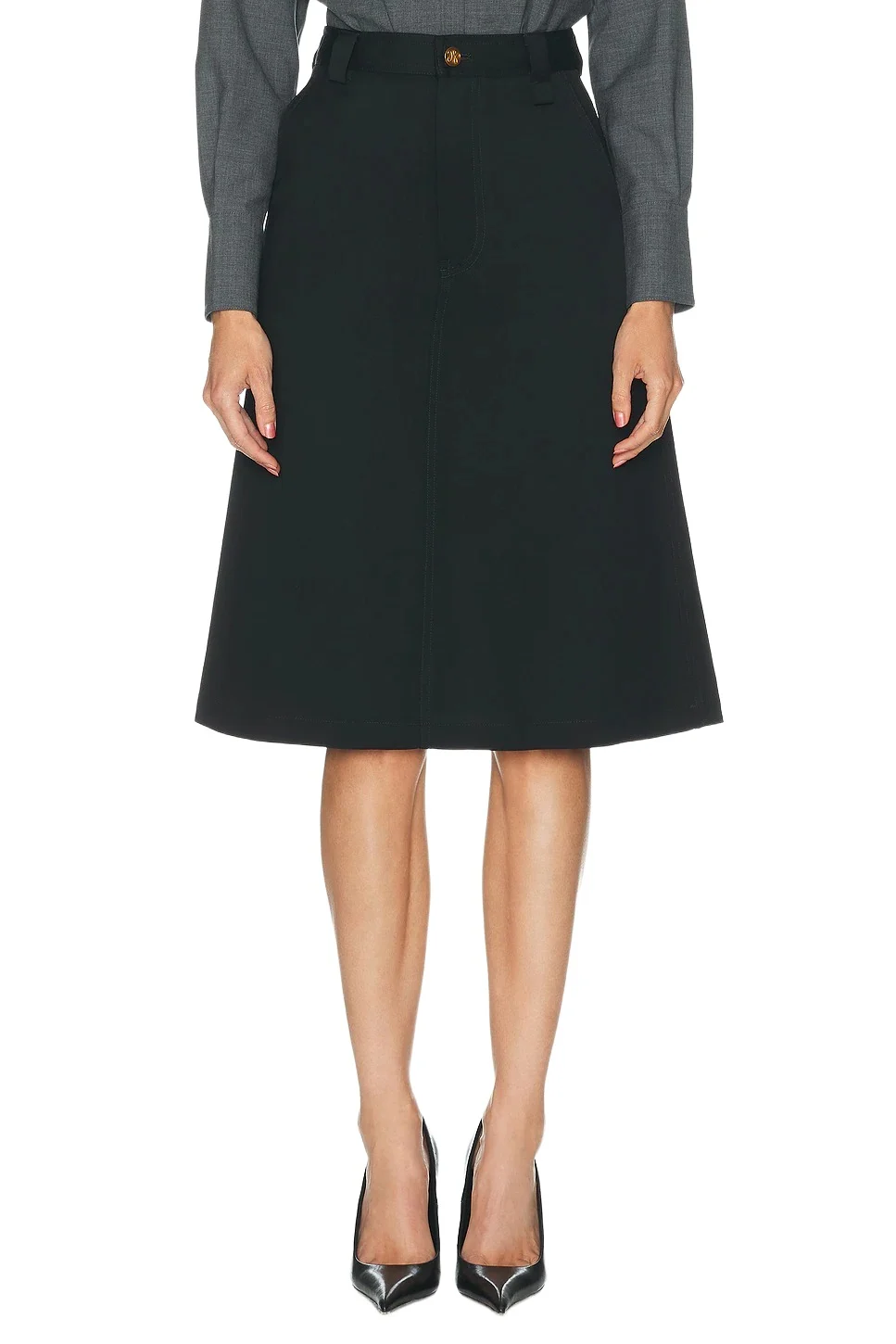 Midi Uniform Skirt Midi Uniform Skirt