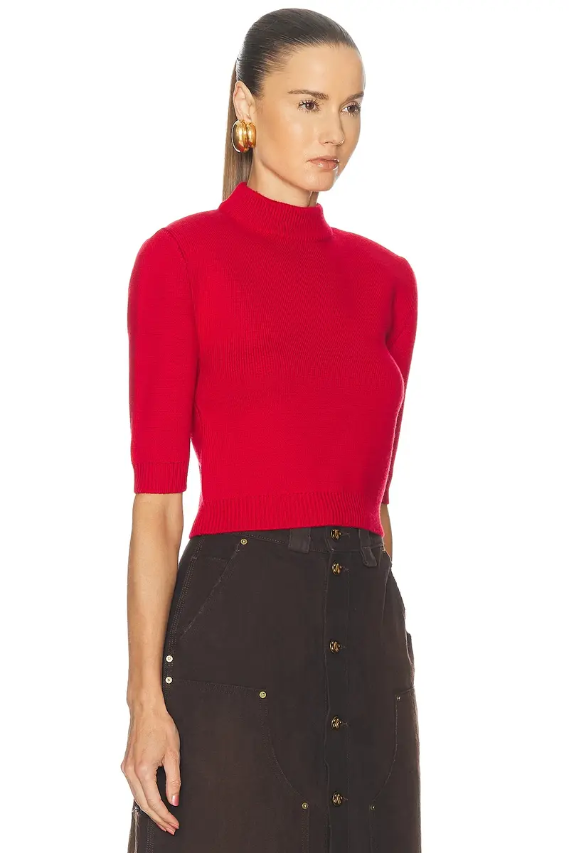 Willy Chavarria Chavela Cropped Sweater | Thumbnail 2 Willy Chavarria Chavela Cropped Sweater | Thumbnail 2