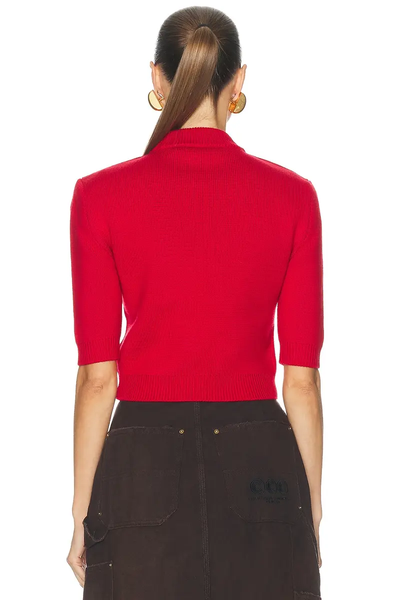 Willy Chavarria Chavela Cropped Sweater | Thumbnail 3 Willy Chavarria Chavela Cropped Sweater | Thumbnail 3