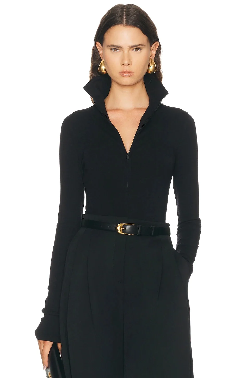 Mugler Quarter Zip Top