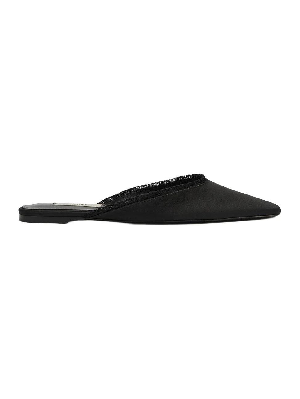 TOTEME Frayed Satin Lounge Slippers