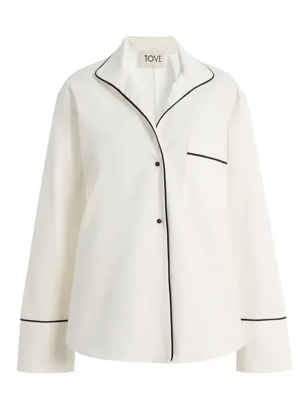 Sylvie Collared Cotton Shirt Sylvie Collared Cotton Shirt
