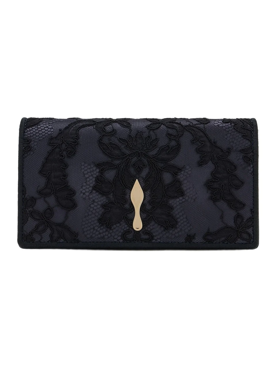 Christian Louboutin Bettina Satin Lace Clutch