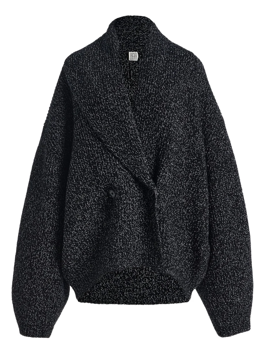 TOTEME Shawl-Lapel Cashmere-Blend Cardigan