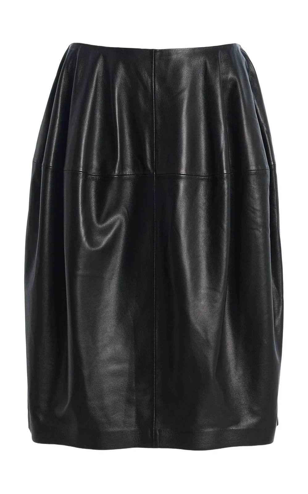 Sculptural Leather Mini Skirt Sculptural Leather Mini Skirt