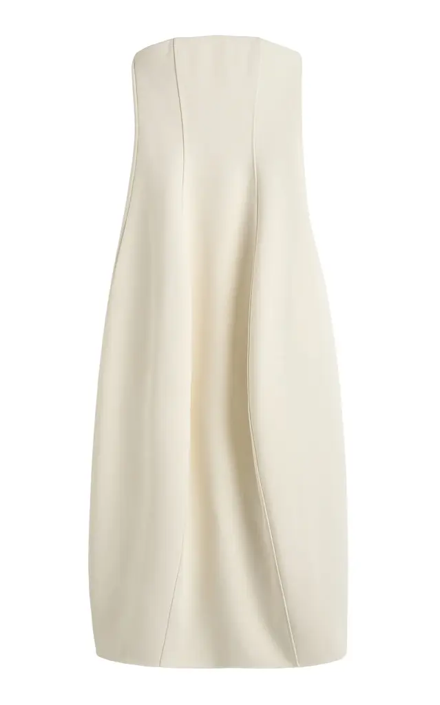 Strapless Balloon Crepe Mini Dress Strapless Balloon Crepe Mini Dress
