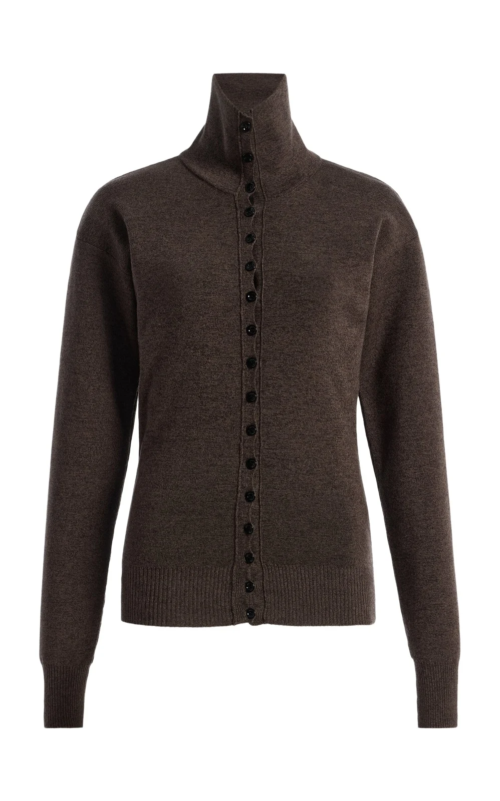 Buttoned Wool Top