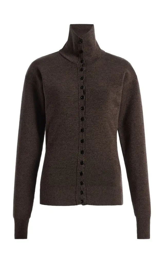 Buttoned Wool Top Buttoned Wool Top