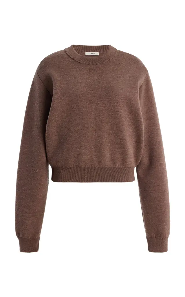 Lemaire Short Wool Sweatshirt