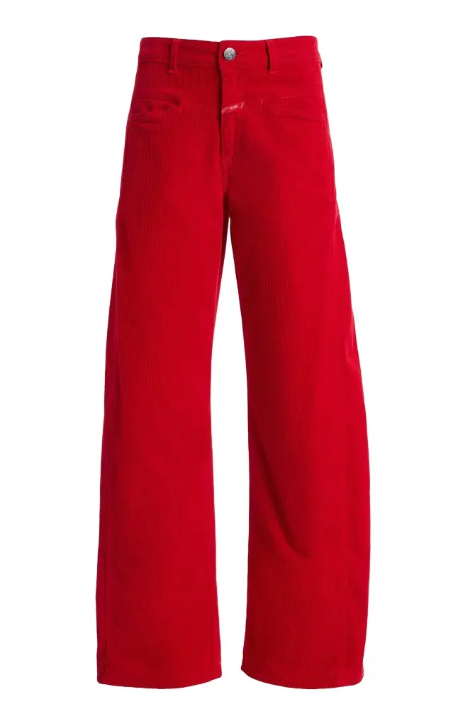 Closed Tori-X Stretch-Corduroy Mid-Rise Barrel-Leg Jeans