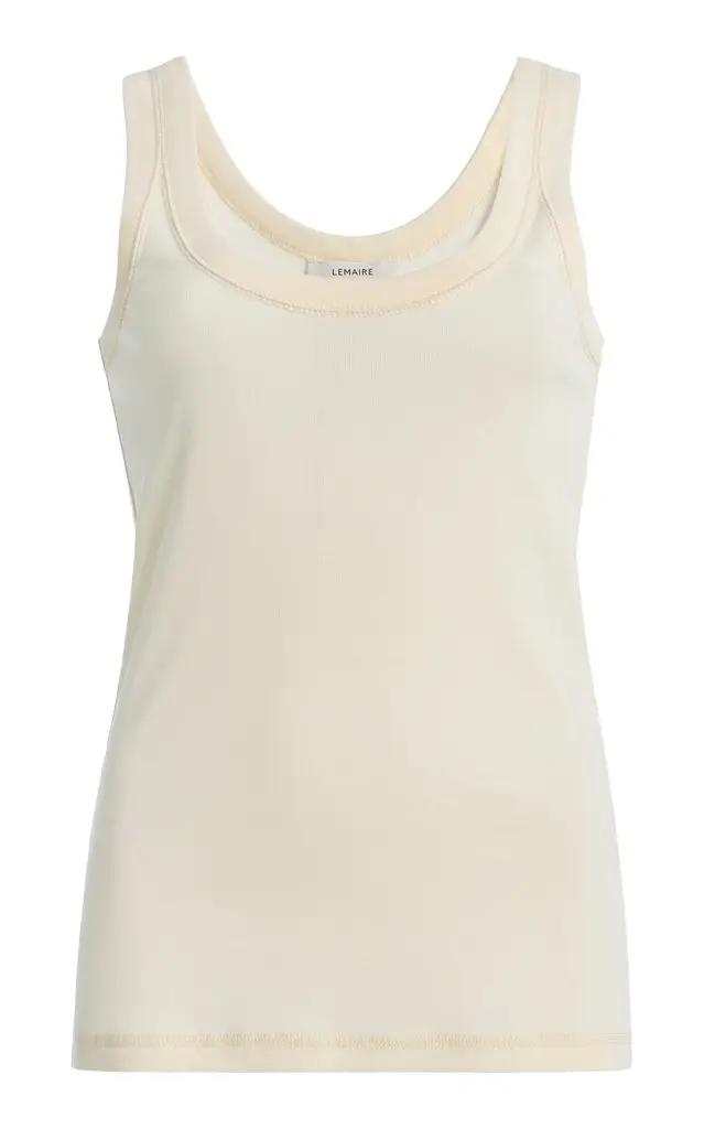 Lemaire Ribbed Cotton Tank Top
