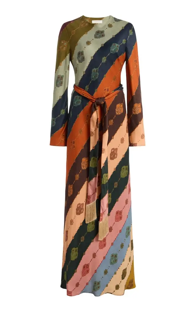 Zimmermann Ascent Printed Twill Maxi Dress
