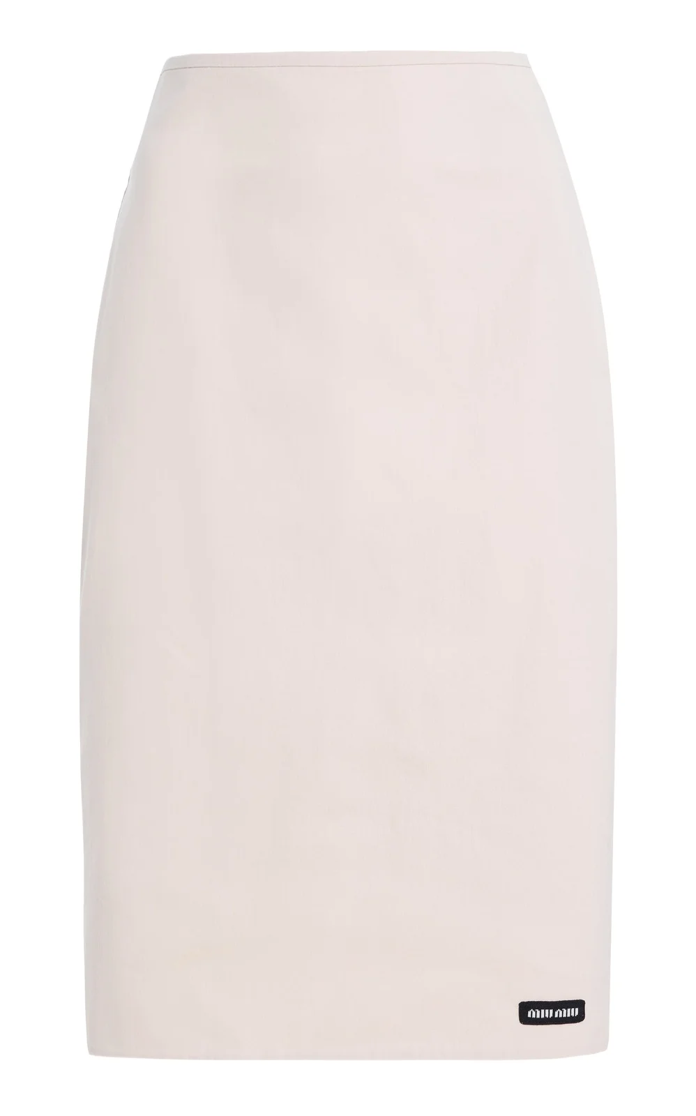 Miu Miu Cotton-Blend Poplin Midi Skirt