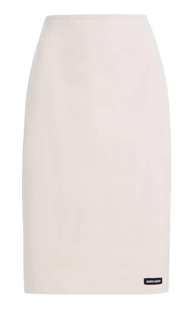 Cotton-Blend Poplin Midi Skirt Cotton-Blend Poplin Midi Skirt